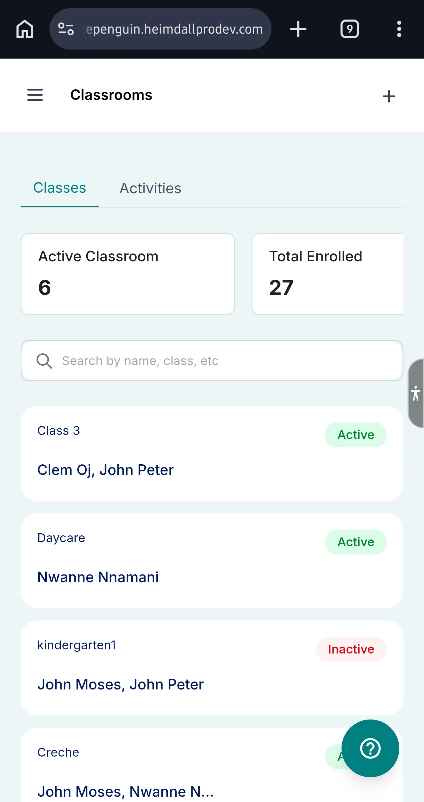 Add & Manage Classrooms — How to Access