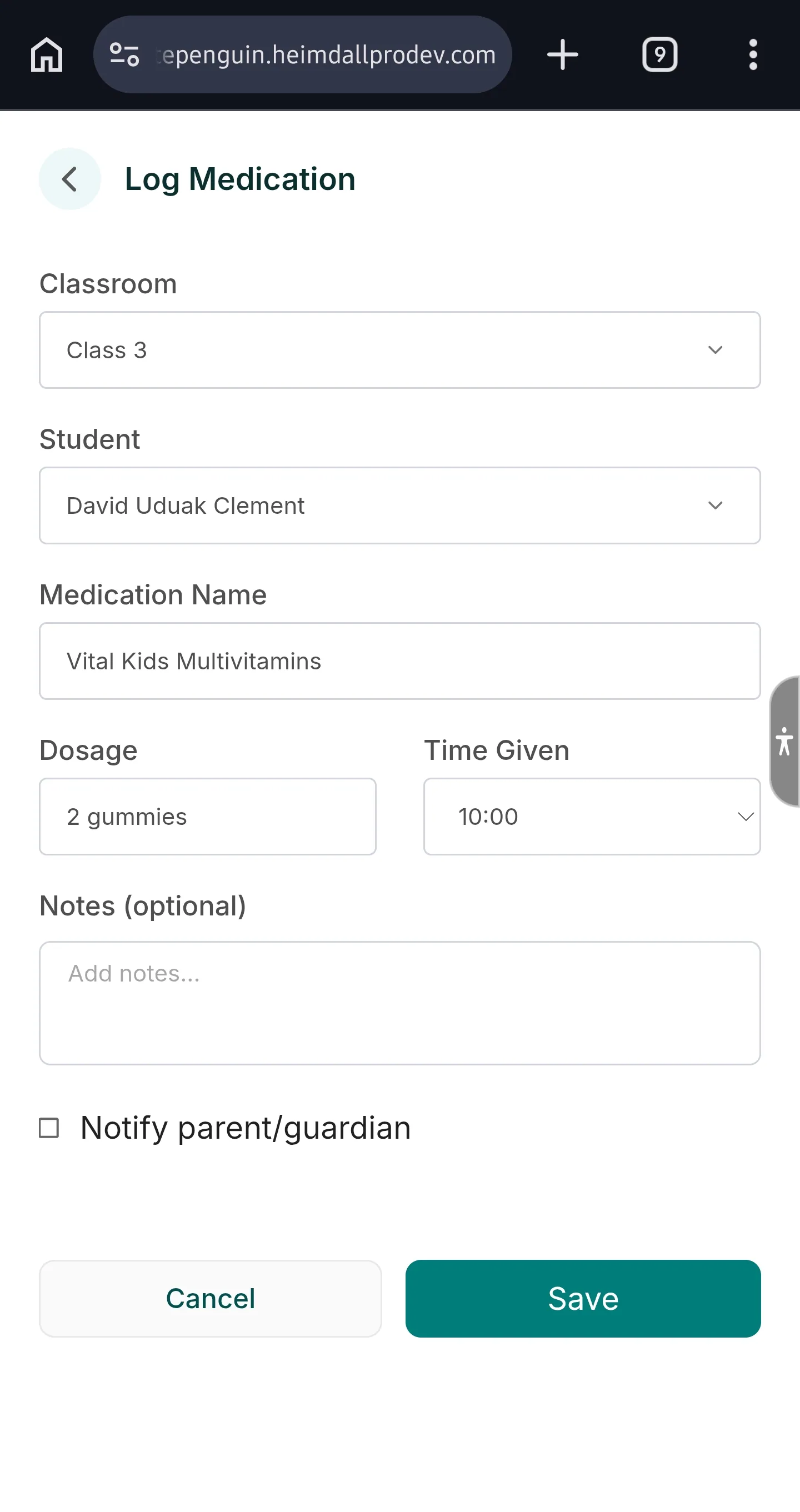 Log Medication — How to Log Medication