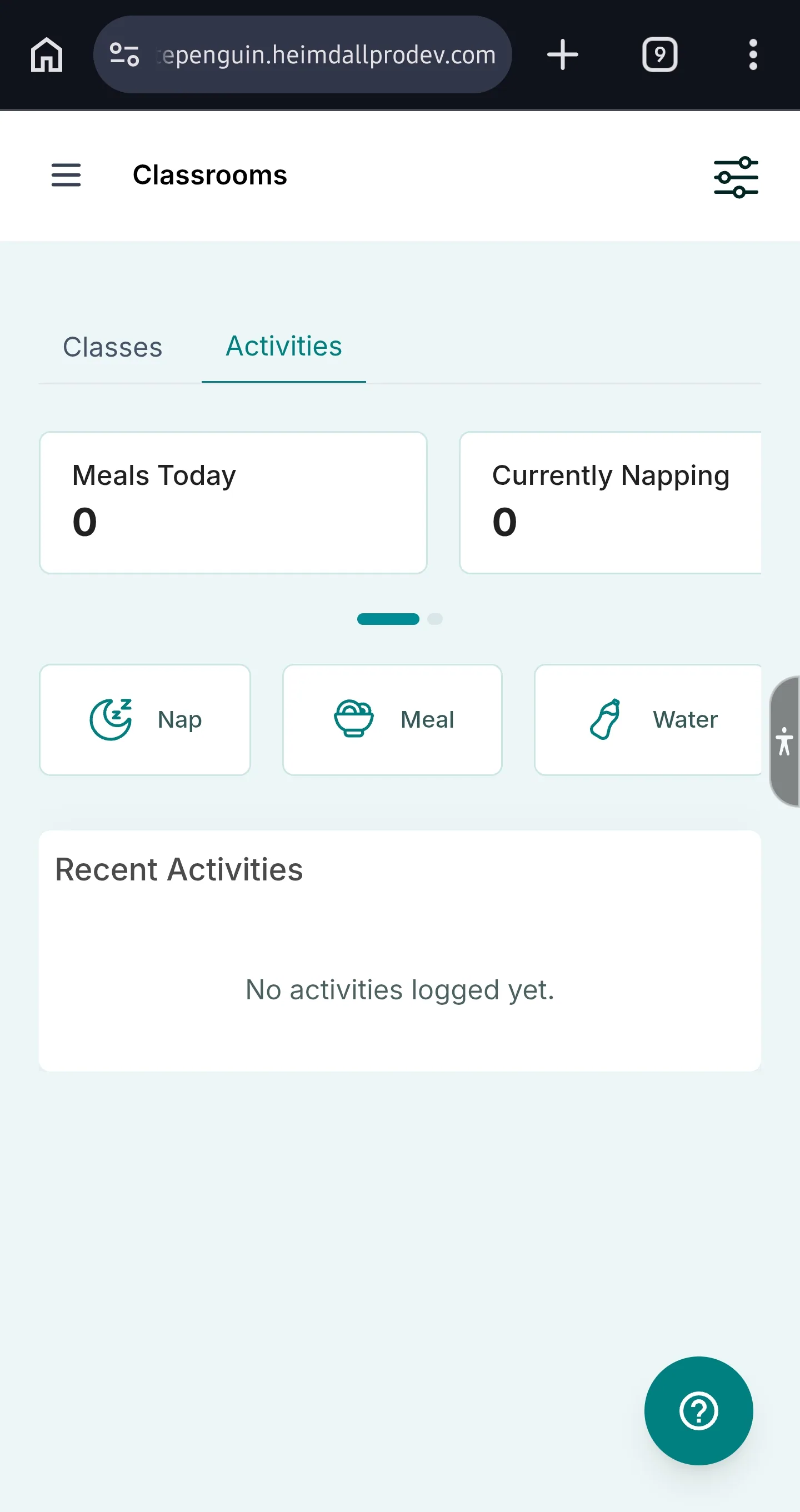 Log Nap Time — How to access