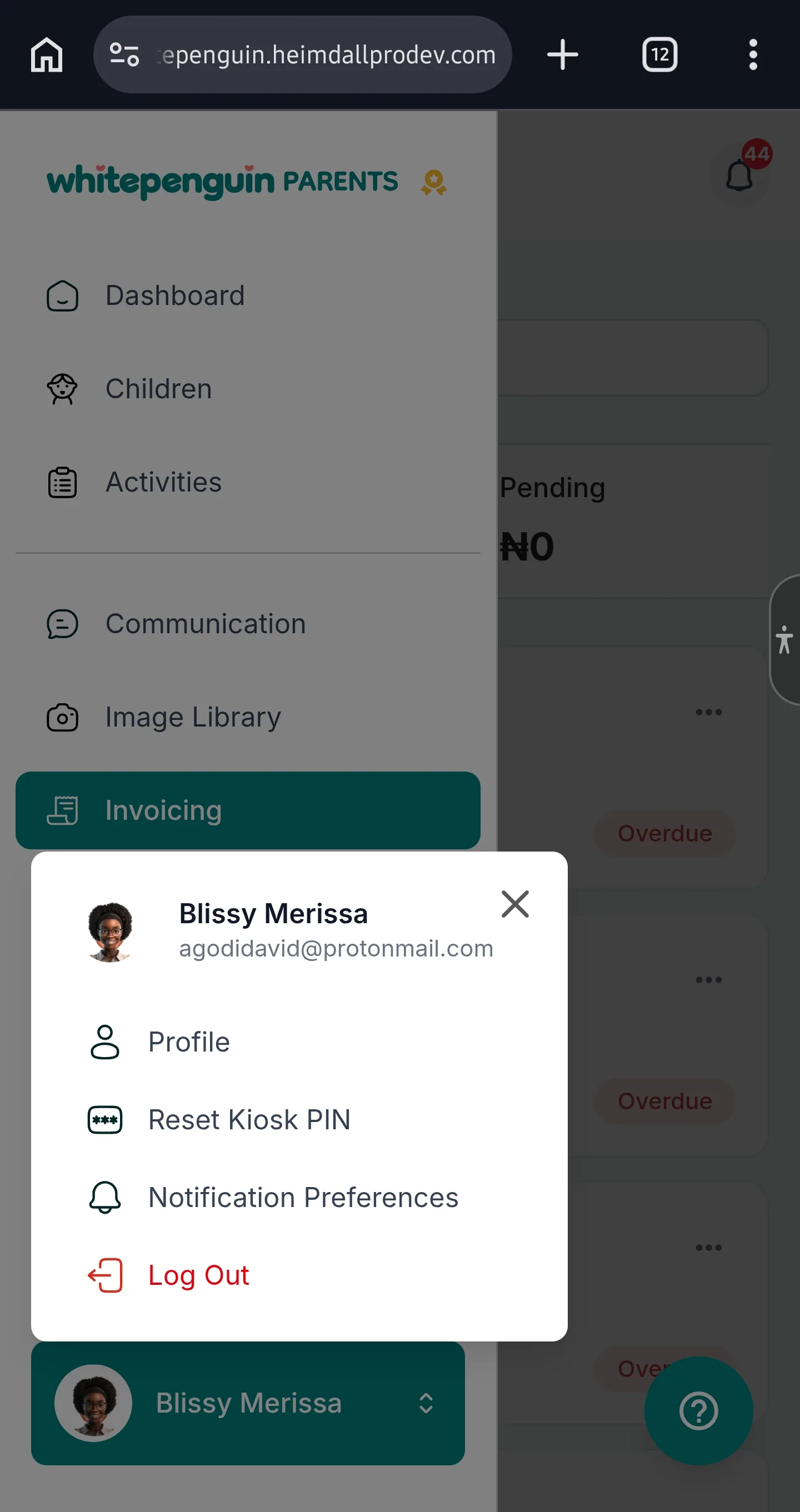 Manage My Profile — How to Access