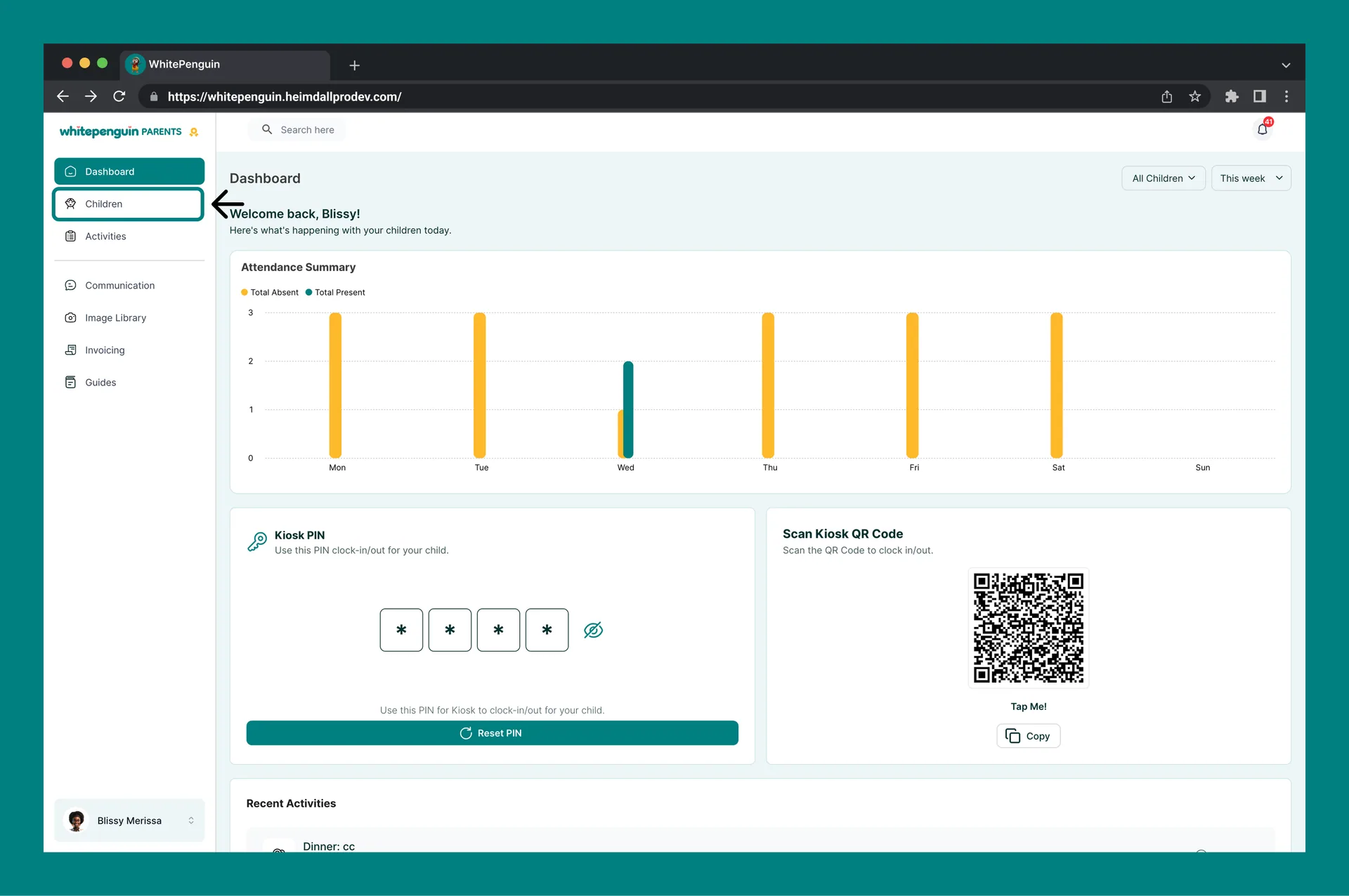 My Child's Profile & Management — How to Access