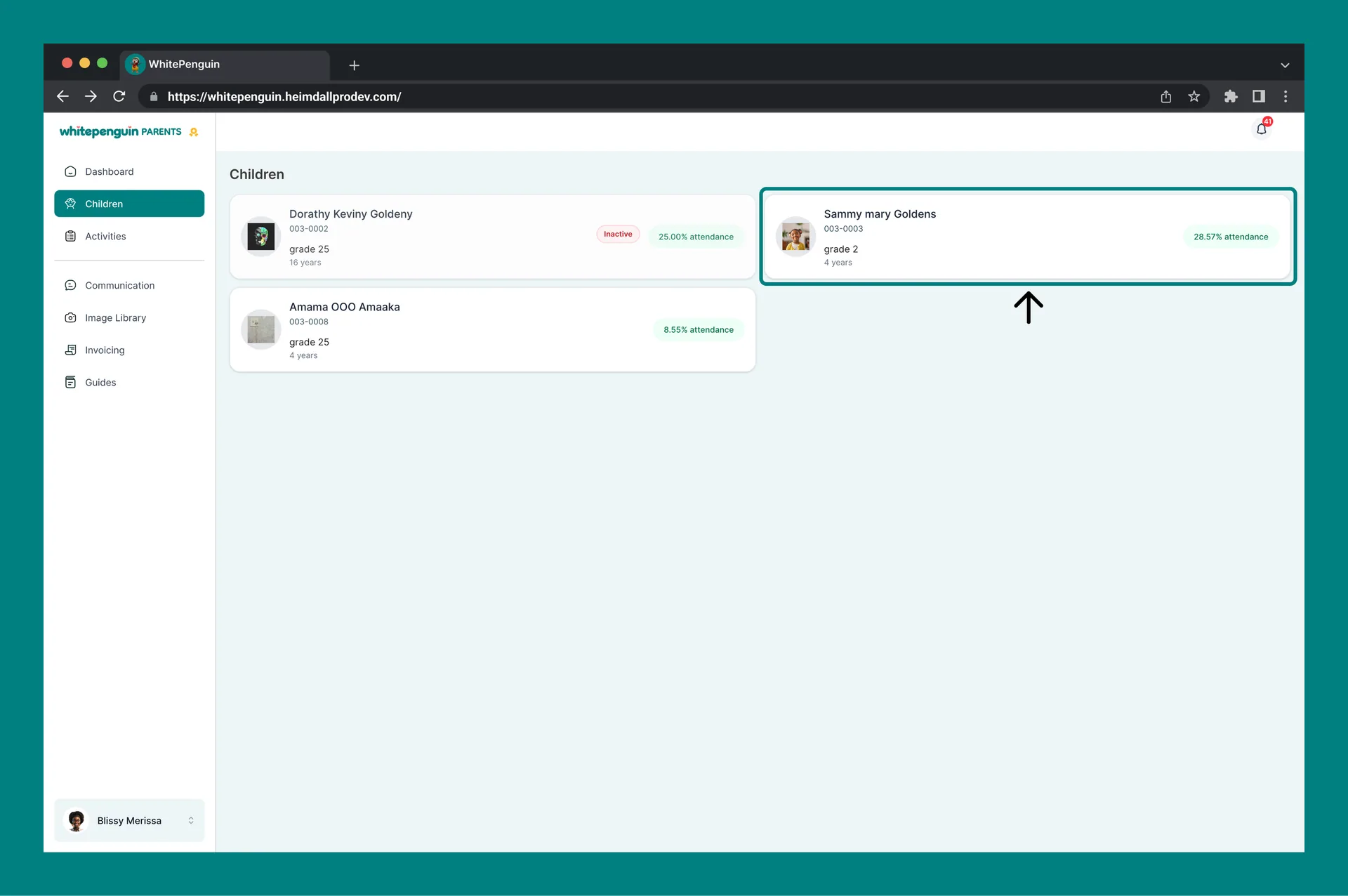 My Child's Profile & Management — How to Access