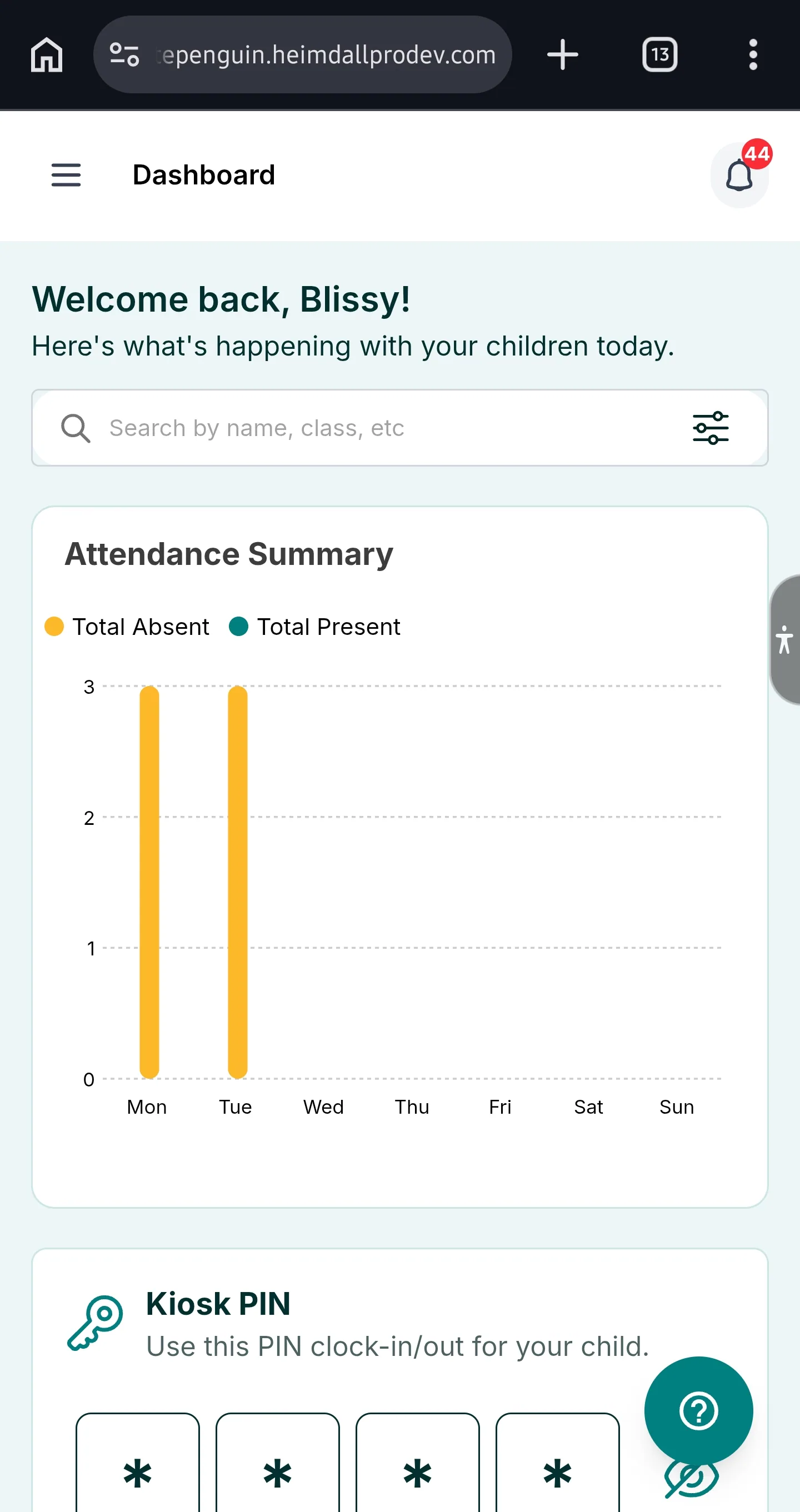 Understanding My Dashboard — 3. Attendance Summary Chart