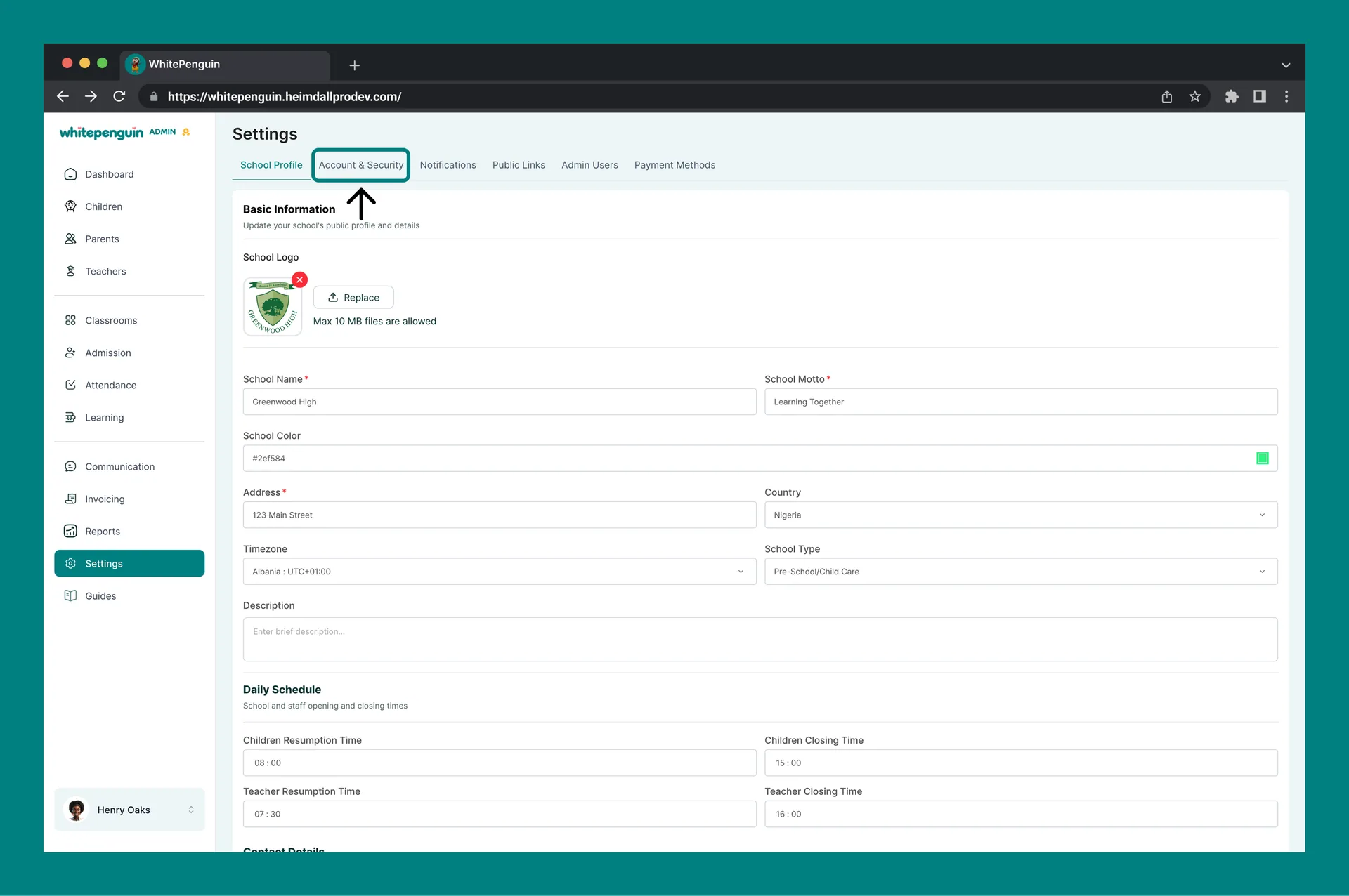 Account & Security — How to Access