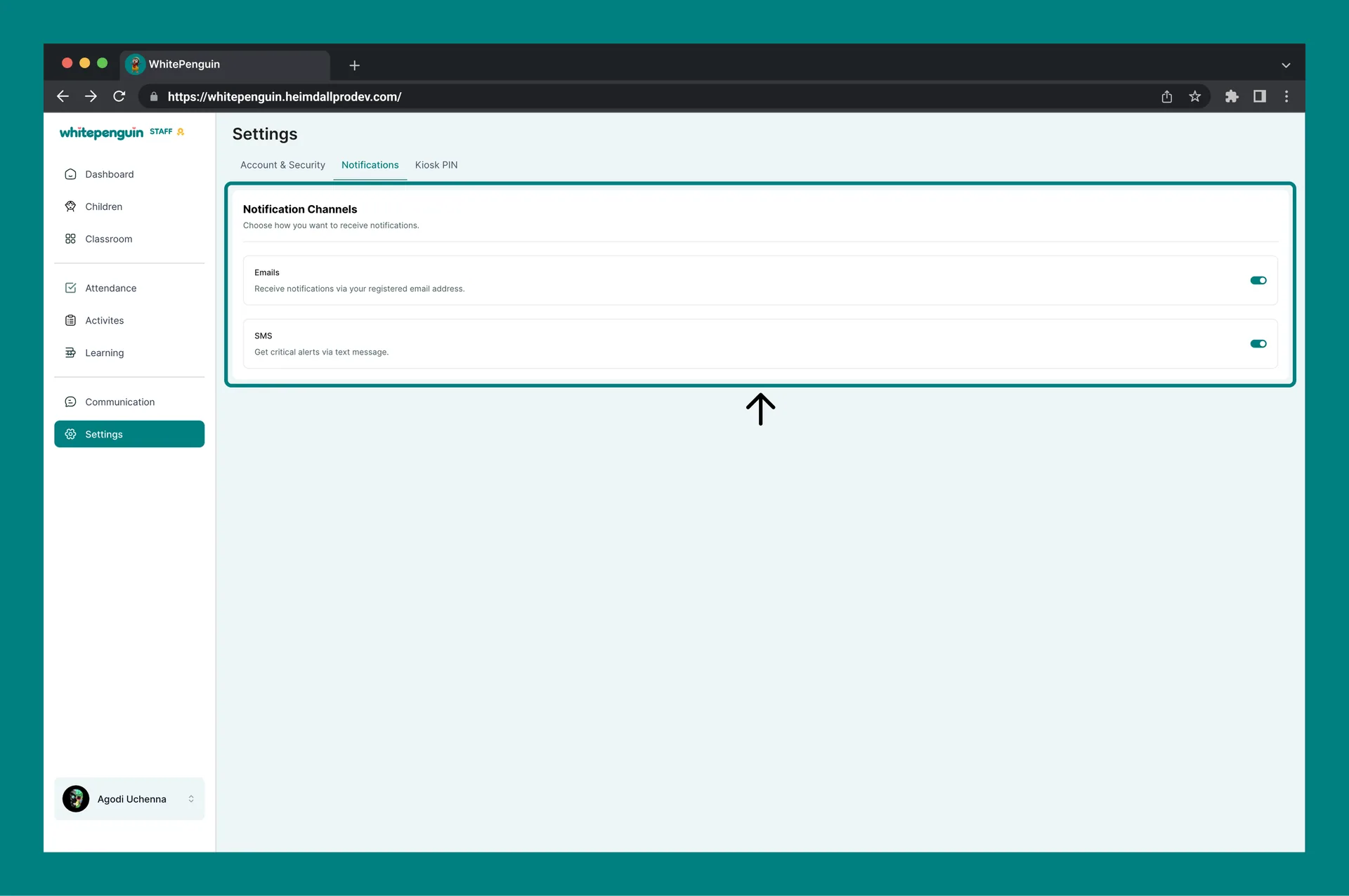 Customize Notifications — How to Access