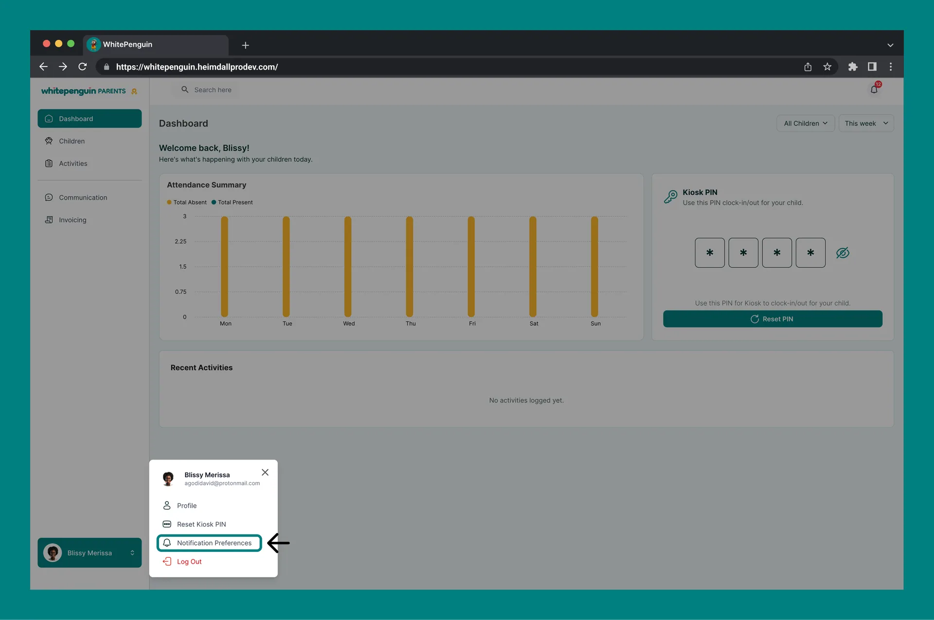 Customize Notifications — How Parents Access Notification Preferences