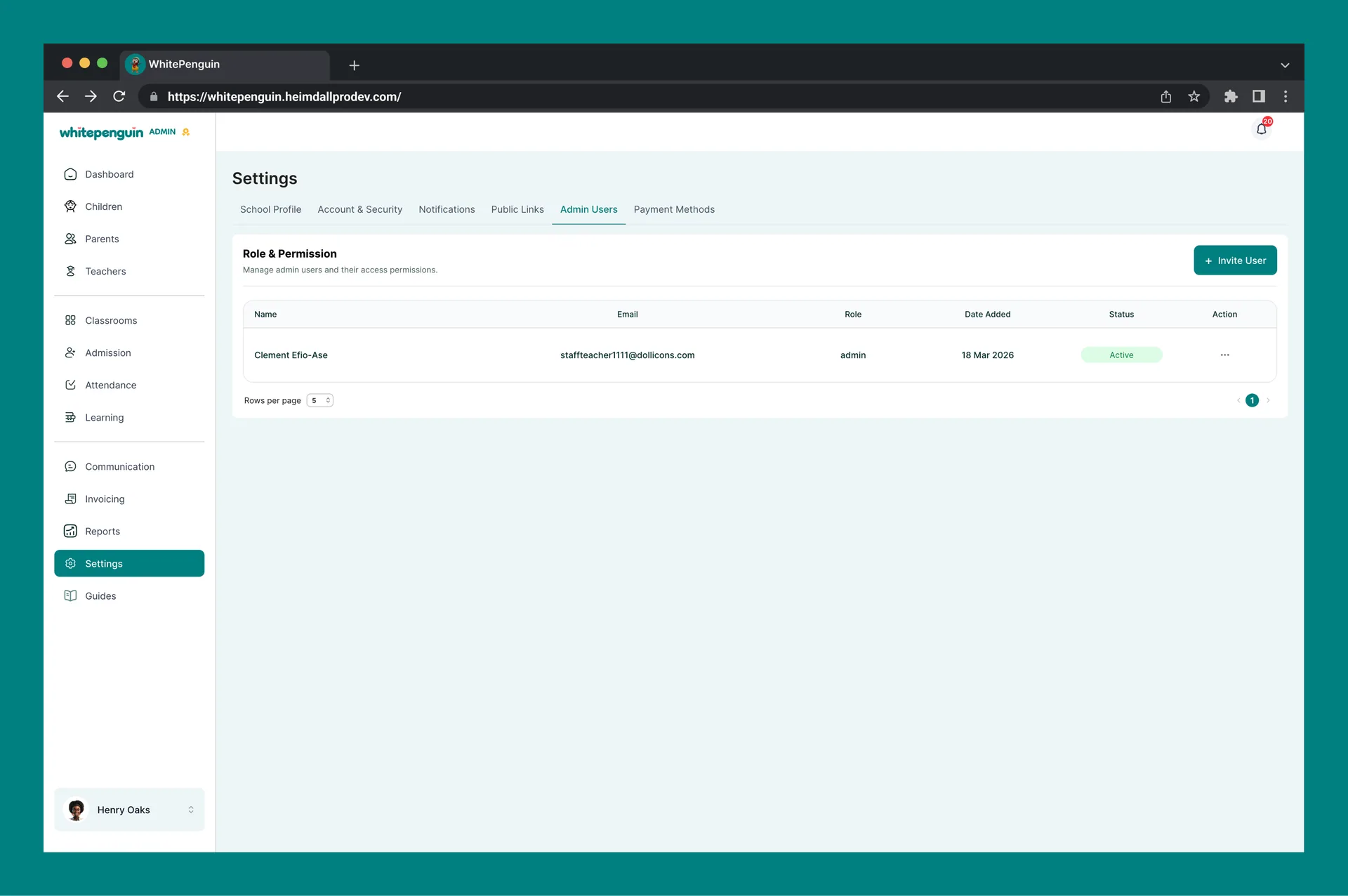 Manage Admin Users — How to Access