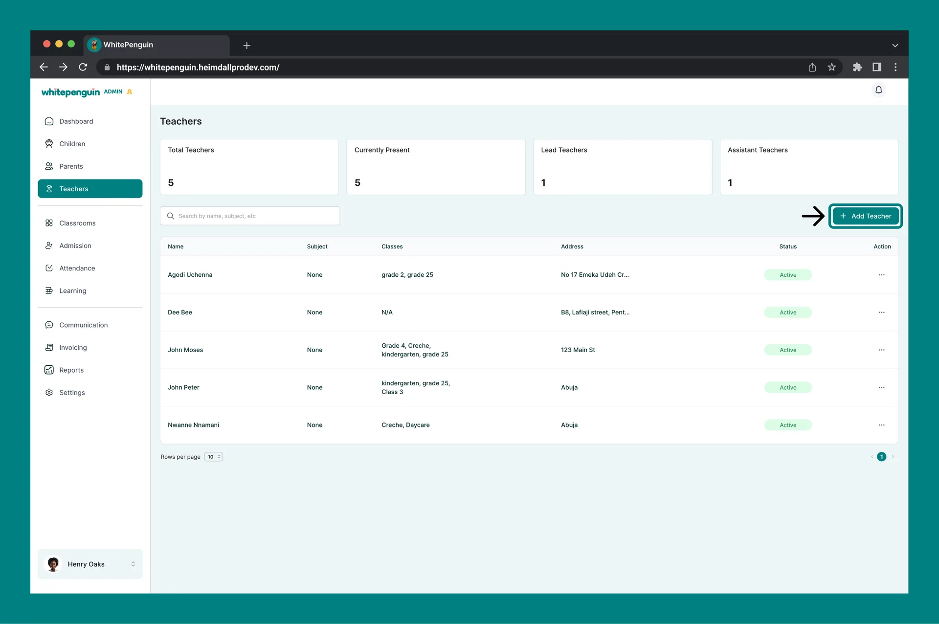 How to Add & Invite Teachers — How to Access the Add Teacher Form