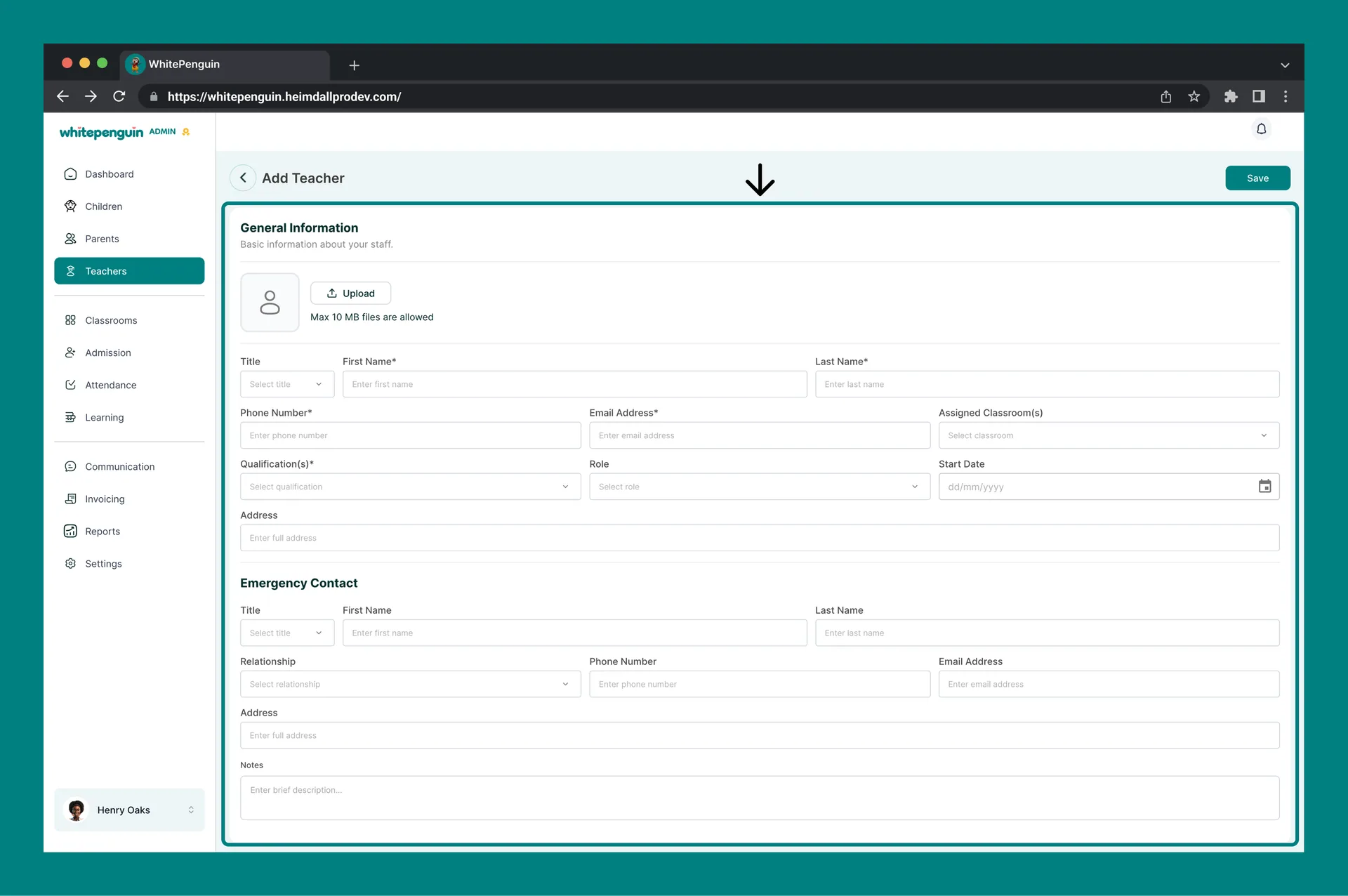 How to Add & Invite Teachers — How to Access the Add Teacher Form